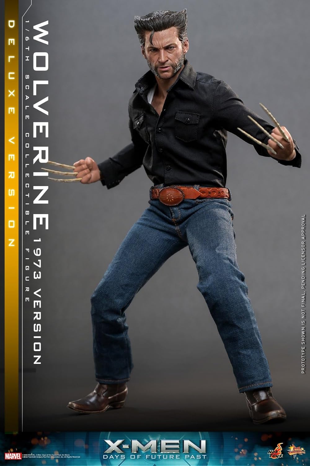 Hot Toys X-Men Days of Future Past figurine Movie Masterpiece 1/6 Wolverine (1973 Version) Deluxe Version 30 cm
