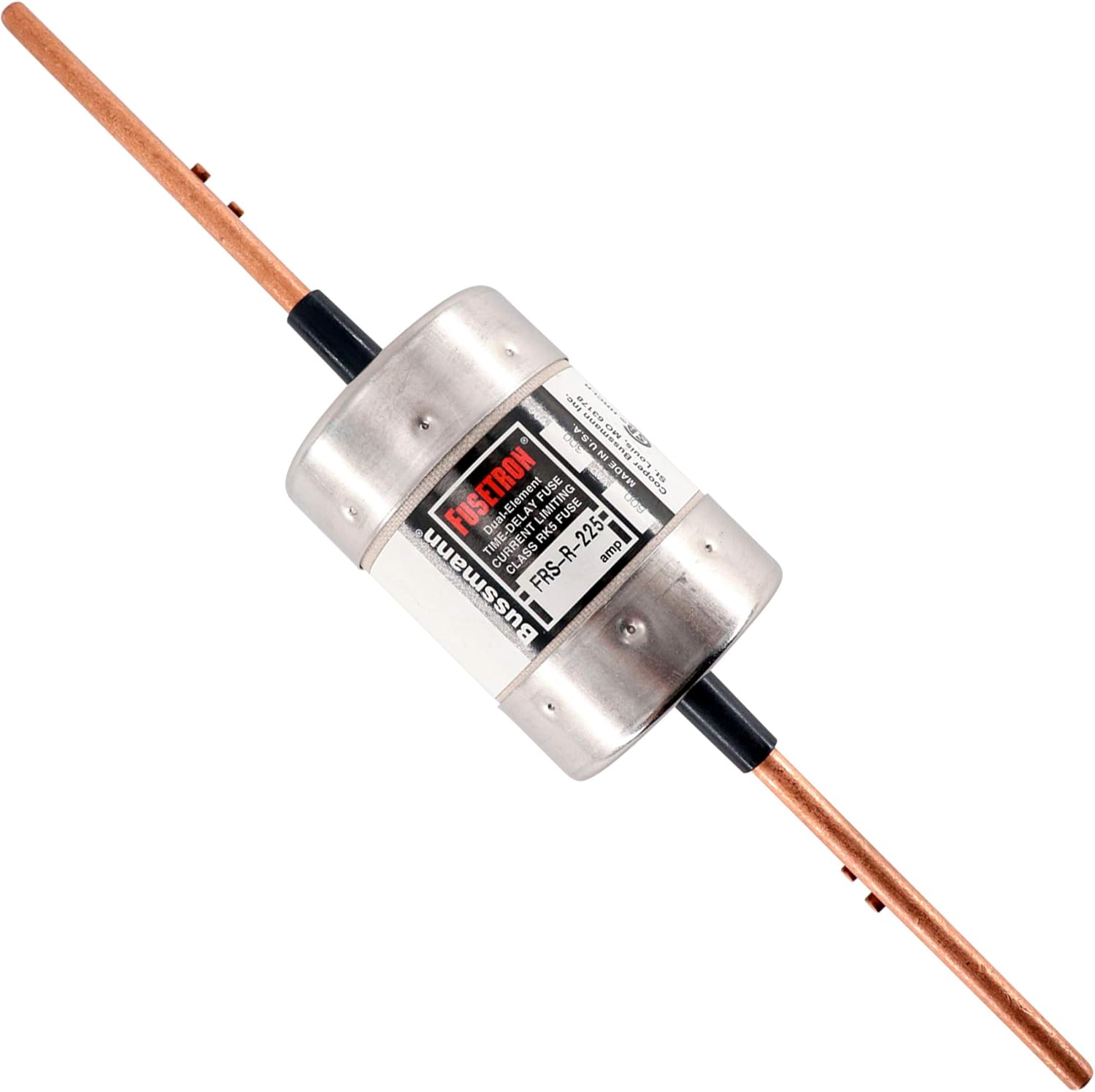 Bussman Fusetron FRS-R 225 600A 300VDC Delay Fuse Class RK5 Dual Element