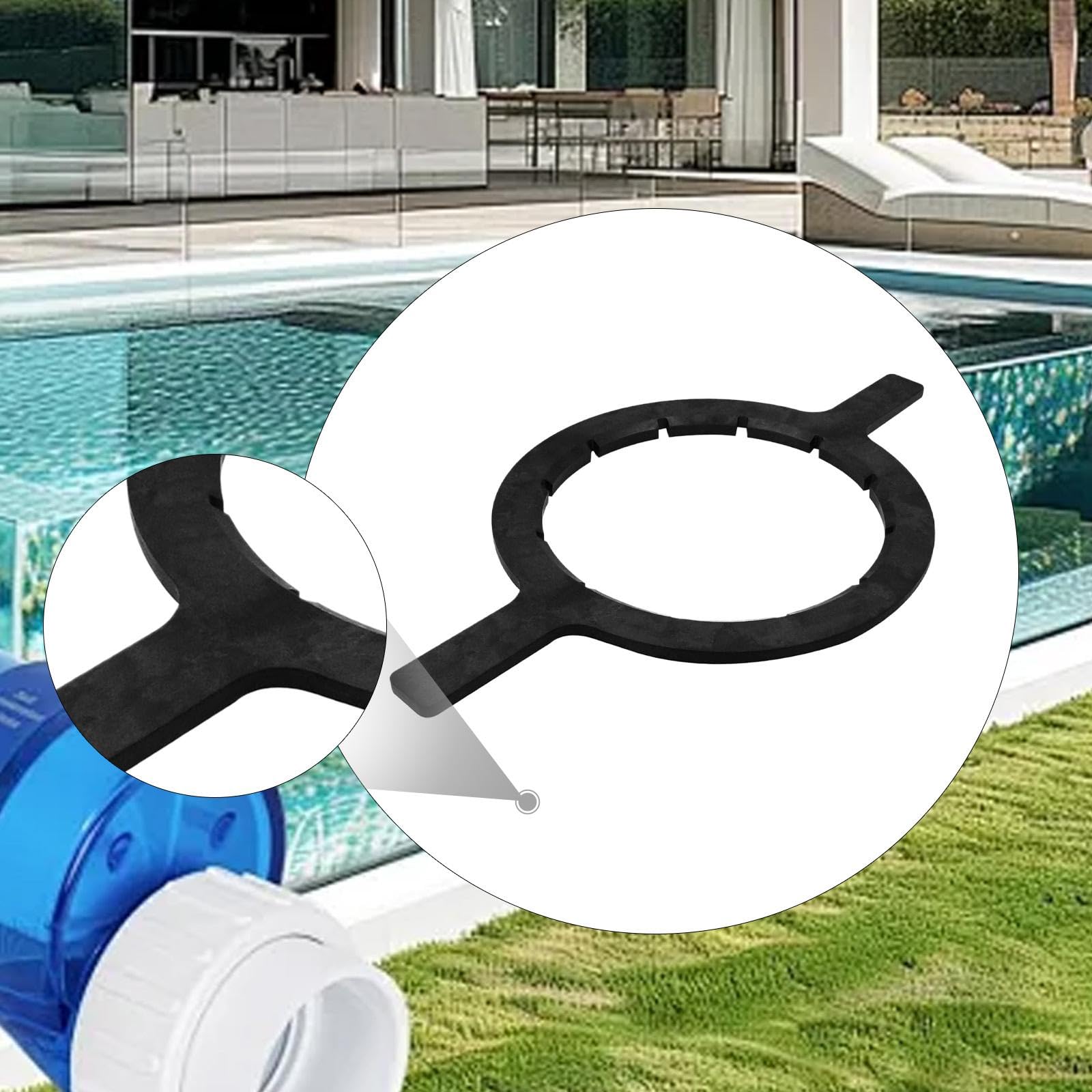 Gralara Llave de Cierre Accesorio de Piscina de Alto Rendimiento para Filtro Y Bomba de Piscina/SPA