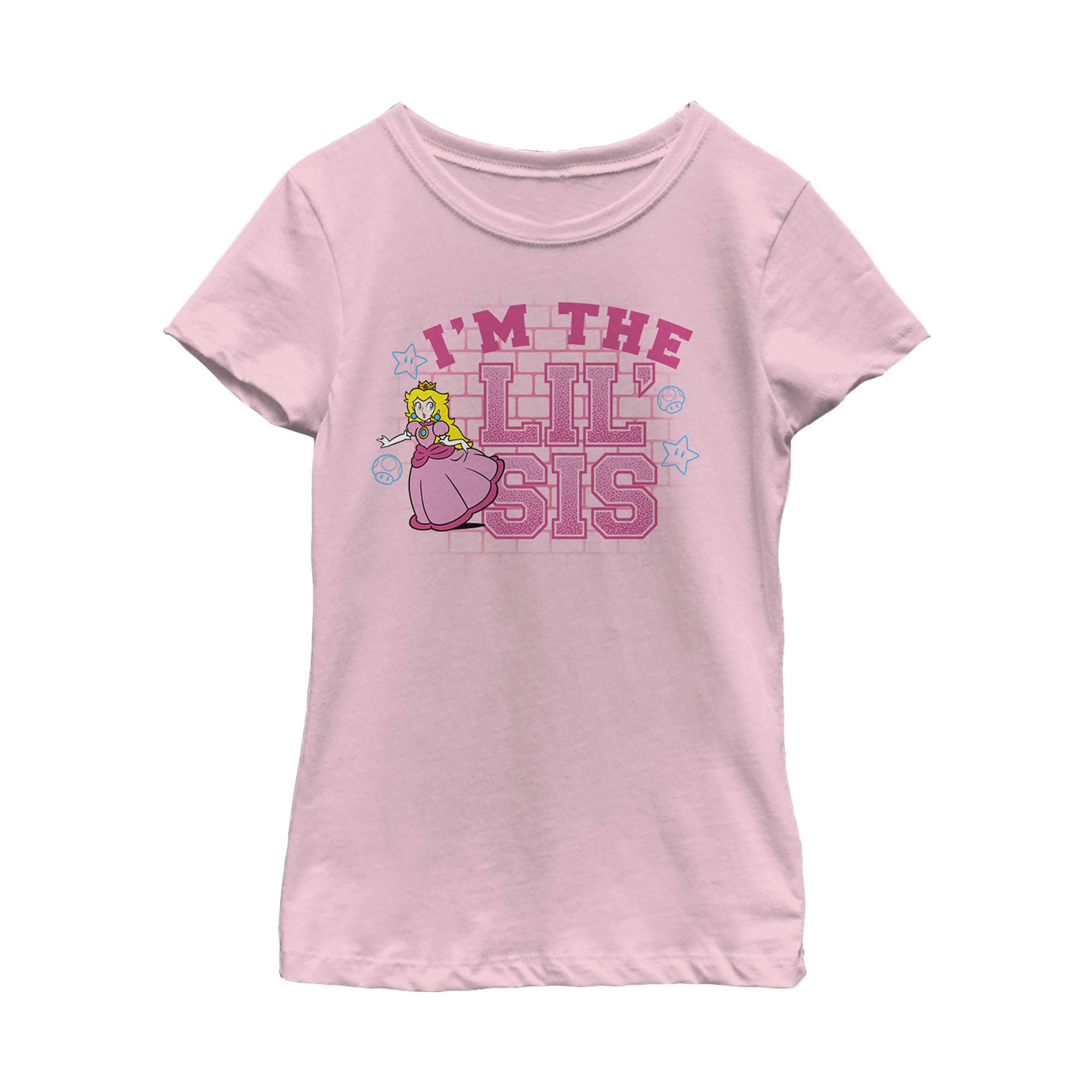 Nintendo Girls' Princess Peach Lil' Sis T-Shirt