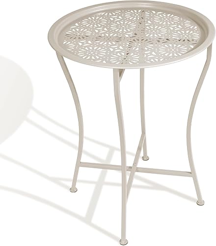 Atlantic Mesa auxiliar de bandeja margarita la mesa se levanta para servir como bandeja construcción de metal recubierto de polvo segura para dentro