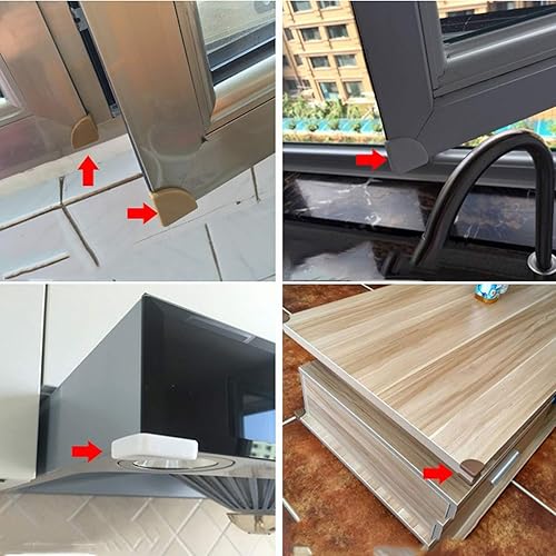 Miniatura 5 de Esquina de silicona anticolisión para ventana de niños, cubierta de protección de esquina para mesa de café, esquina de protección en ángulo recto