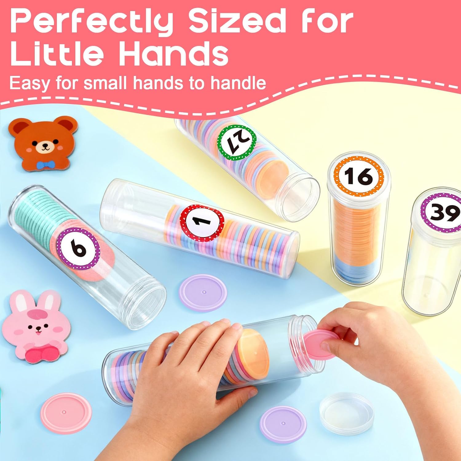 24 Count Coin Jars with 500 Behavior Tokens Classroom Reward Set, Kids Token Classroom Management Tools Reward for Kids
