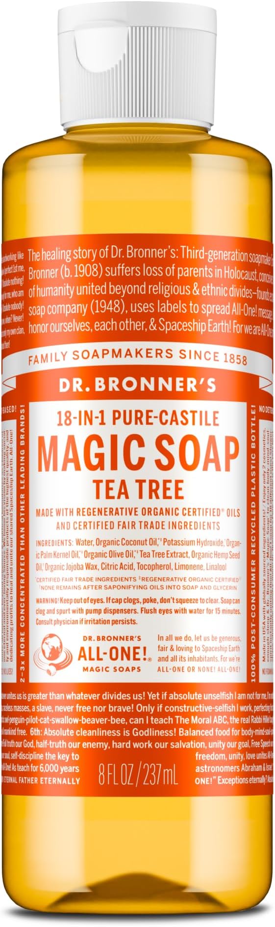 Dr Bronner | Tea Tree All-One Magic Soap, 240ml