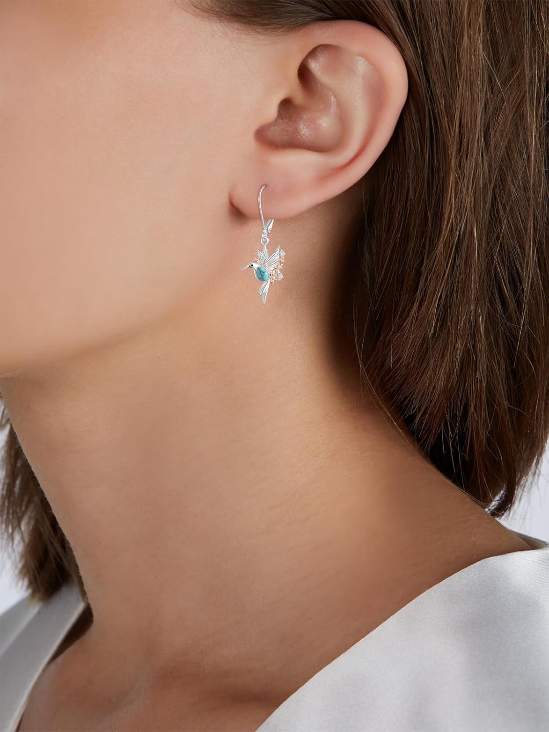 Animal Earrings 925 Sterling Silver Elephant/Hummingbird/Owl/Cat/Turtle Drop Dangle Earring Animal Jewelry Anniversary Birthday Engagement Birthday Gifts for Her - Image 5