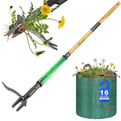 Weed Puller Tool for Garden Lawn Yard, 43.5" | Includes