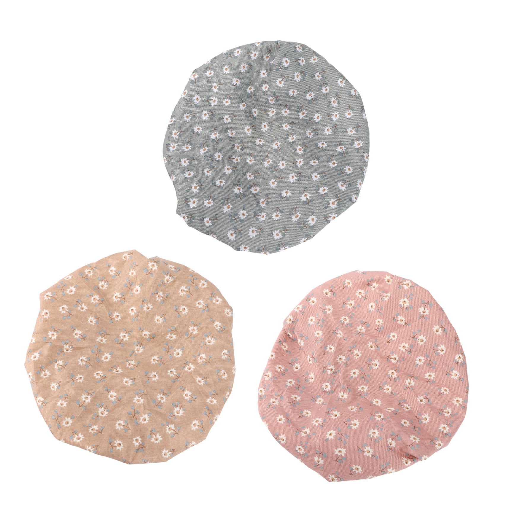 FRCOLOR 9piezas Gorro De y Rápido Secado De Doble y Transpirable Para Baño y Spa Diseño Floral Tonos Suaves