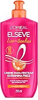 L'Oréal Paris Elseve Liso dos Sonhos Creme para Pentear, com Queratina Vegetal e AHA, Frizz Controlado por 72h, Proteção Térmica até 230°C e Alinhamento Capilar, 250ml