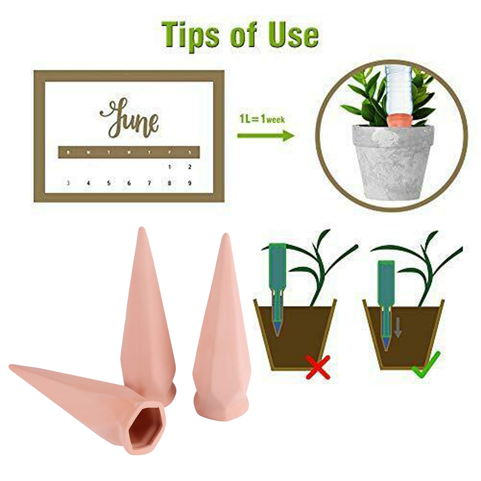 RoseFlower 8 Pcs Kit di irrigazione Automatica Dispositivo Irrigatore Domestica Acqua per Piante Innaffiatore Automatico per Vasi Acqua Piante Vacanze Sistema per Domestica,Interni,Fiori,Bonsai#3