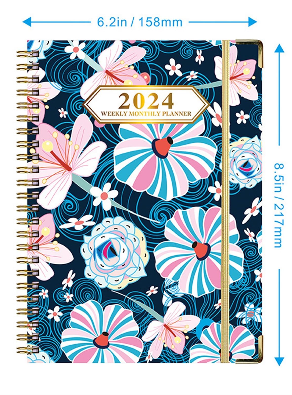 Calendarios De Pared 2024 Planificador Mensual 2024, Calendario De Bolsillo Mensual Perfecto Para La Escuela, La Oficina Y El Hogar Calendario De Sobremesa (Color : F, Size : 2pcs)