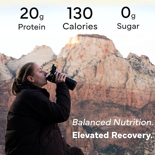 Miniatura 3 de Kyhv Nutrition Polvo de proteína a base de plantas de recuperación, sabor a chocolate, 0.71 onzas de proteína vegana completa, 0.00 oz de azúcar,