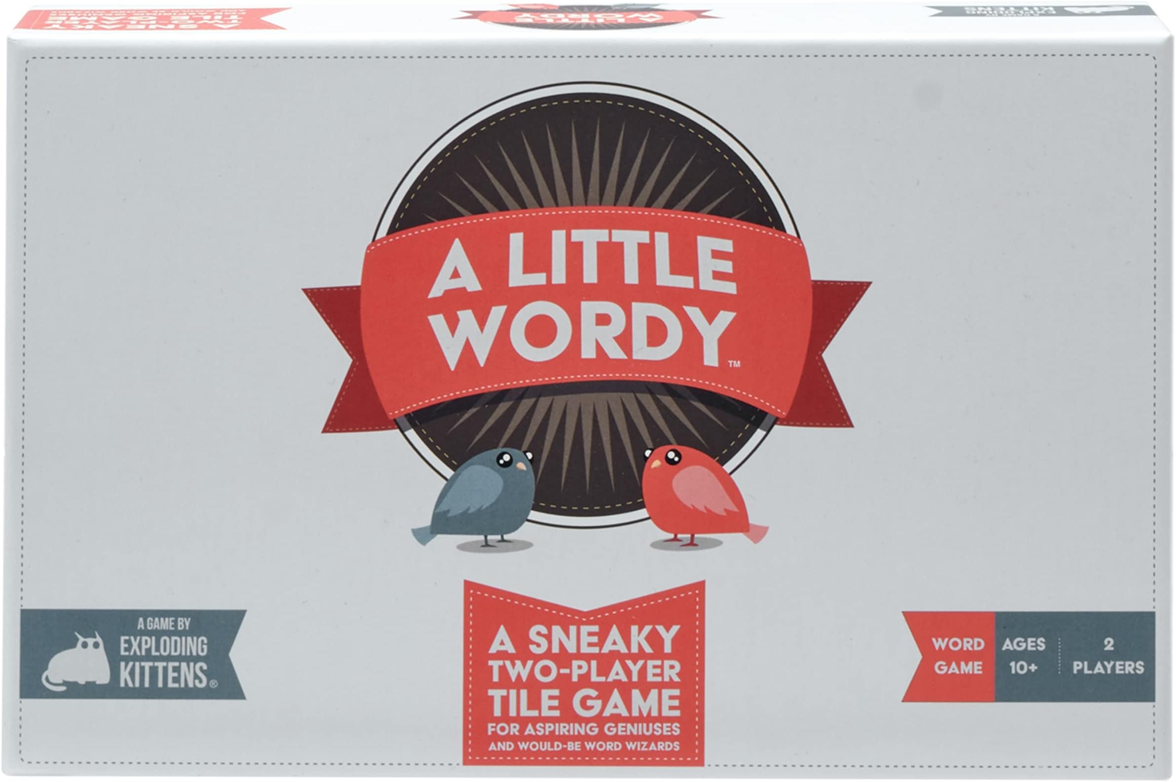 A Little Wordy 2 Players - Ages 10+ - 15 Minutes to Play - Letter Tile Word Game - Couples Game, Date Night Game, Adult and Teen Board Game