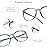 LifeArt Blue Light Blocking Glasses, Anti Eyestrain, Computer Reading Glasses, Gaming Glasses, TV Glasses for Women and Men, Anti Glare (Light Blue, 3.75 Magnification)
