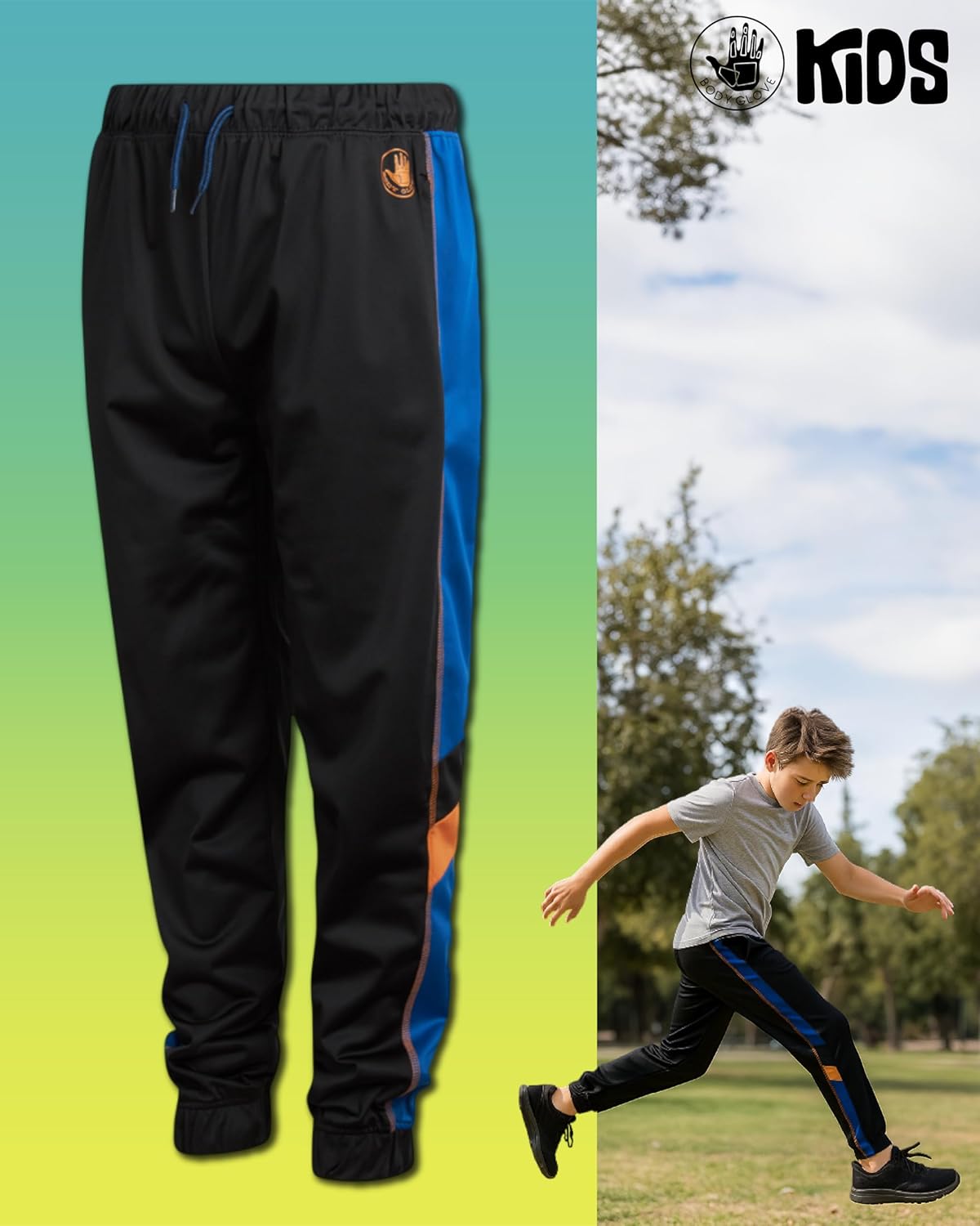 Body Glove Boys Sweatpants - 4 Pack Performance Tricot Boys Joggers with Drawstring Waist - Kids Soft Stretch Athletic Pants - Image 4