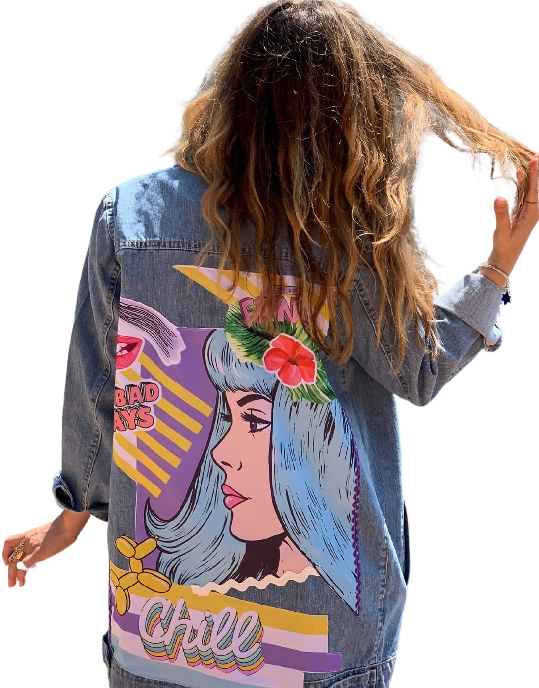 Denim Jacket (L) Handmade Products