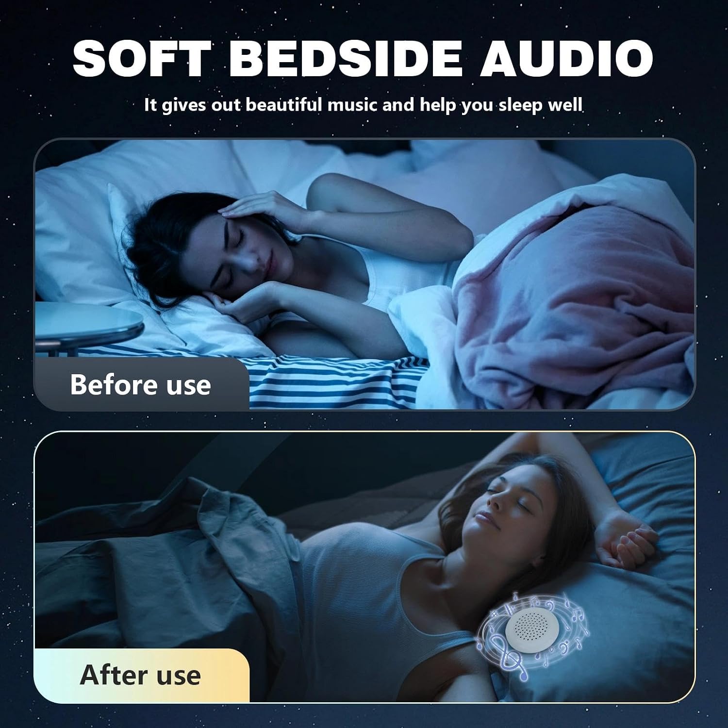 5Pcs Pillow Speakers for Sleeping Set, 3.5mm Under Pillow Speaker with 100cm Wire, Portable ABS Speaker for Sleep for MP3, MP4, Phone, CD Player