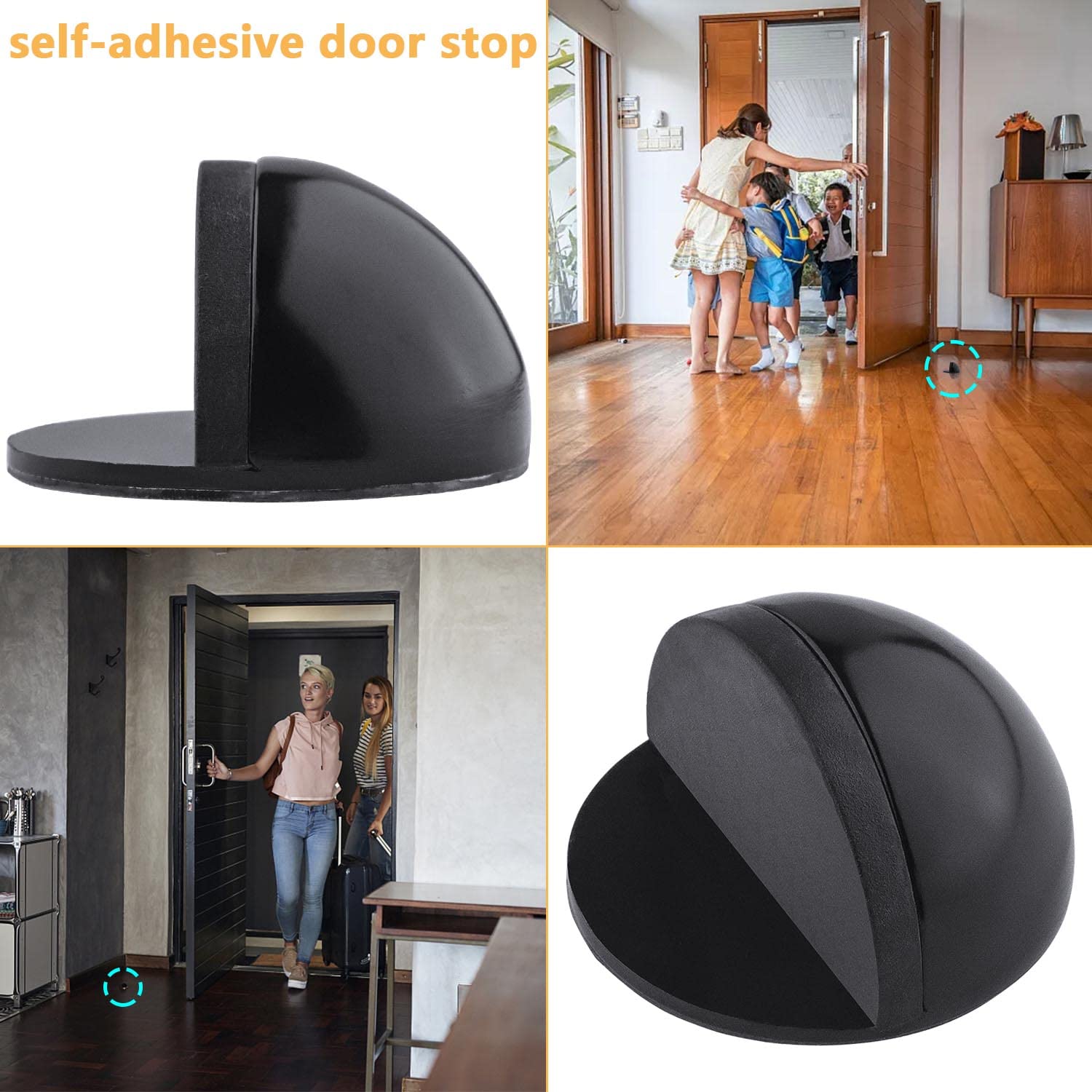 TYFYH 4 Pièces Butée De Porte, Arret De Porte En Acier Inoxydable, Stop