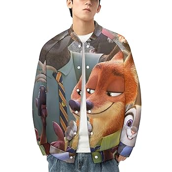 ディズニー　ズートピア　ニック　スタジャン　メンズ　Ｌ ディズニー ズートピア ニック スタジャン アベイル メンズ L