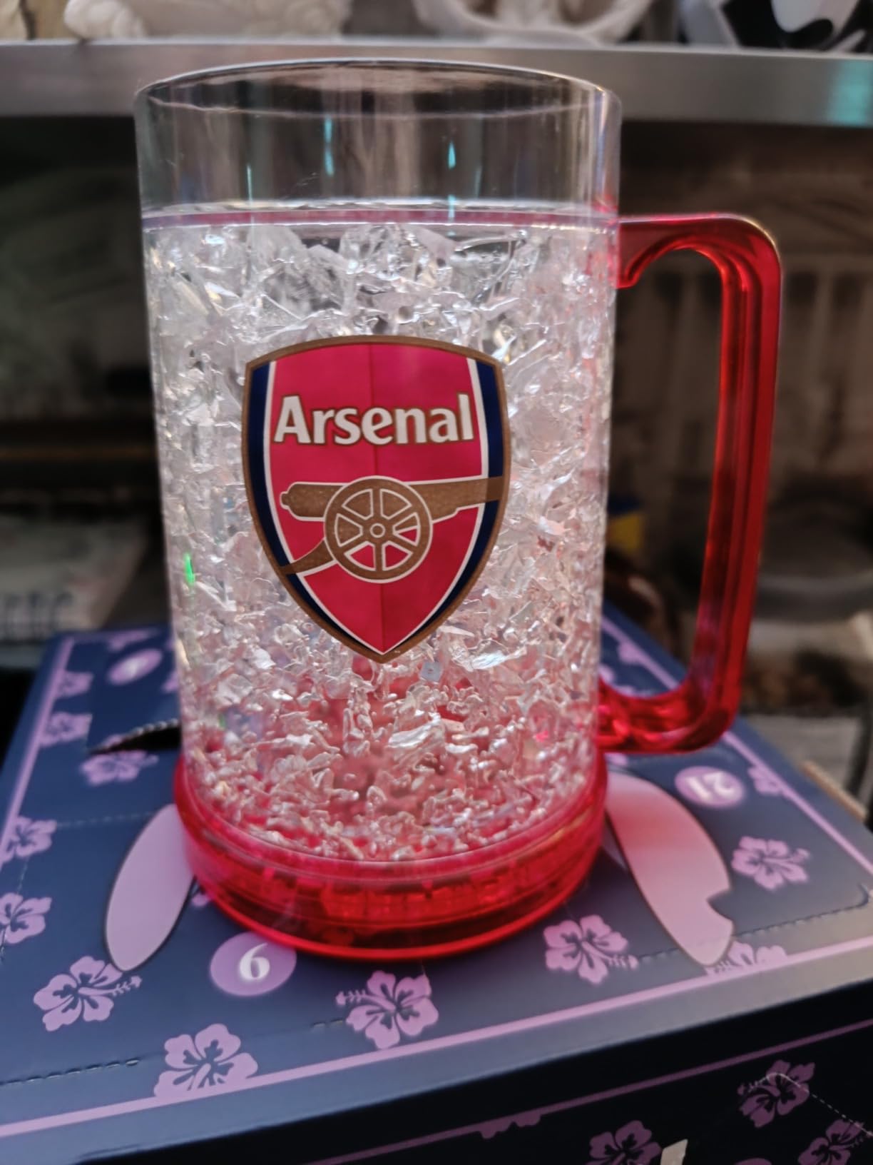 Arsenal Freezer Tasse - Durchsichtige Gefriertasse Mit Wappen