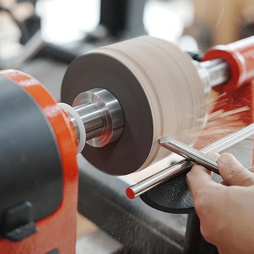 Miniatura 7 de Placa frontal de acero de 6 "para torno de madera con tornillos de bloqueo para torneado inverso, rosca directa TPI de 1 "x 8