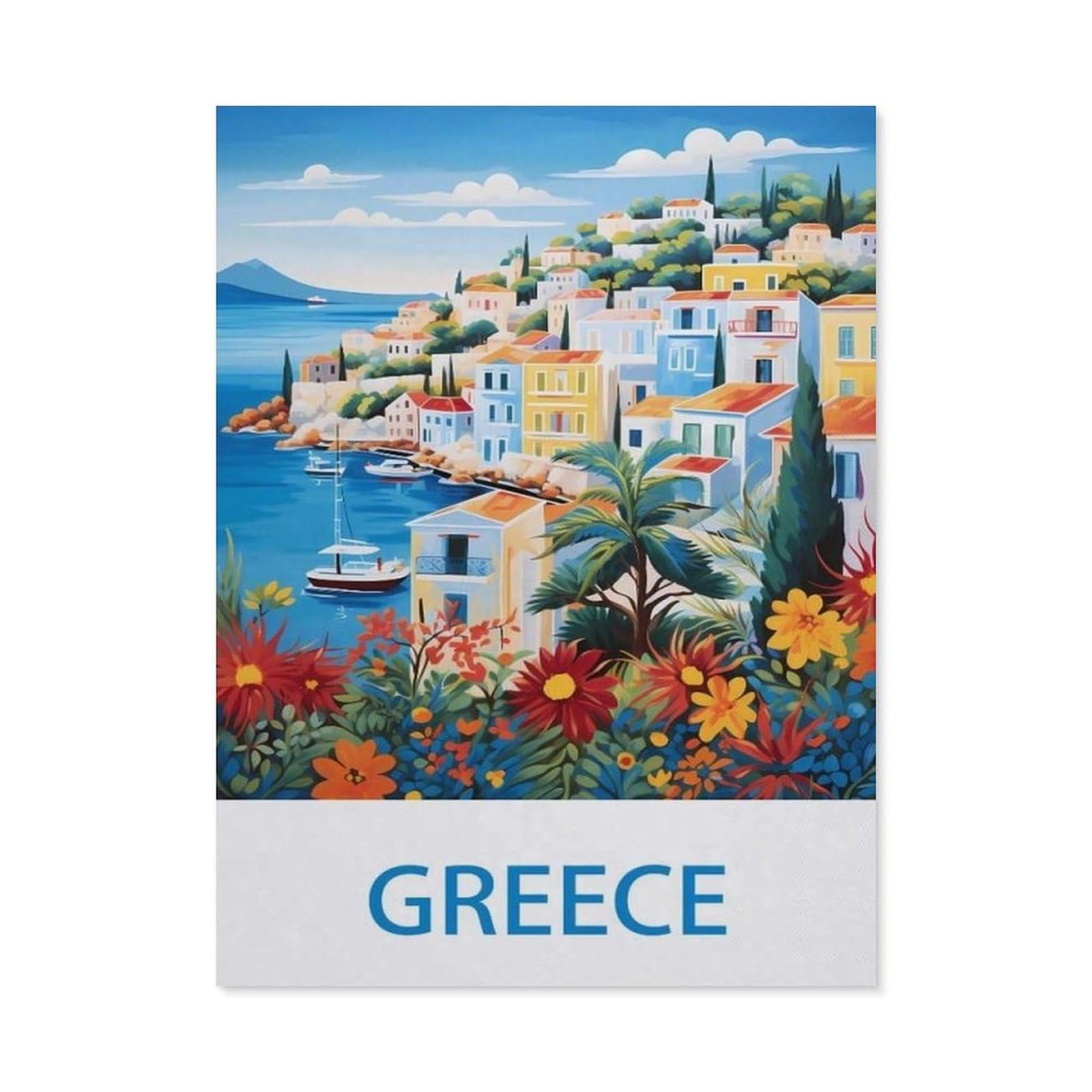 BEAYODKP 5D Diamond Painting，Greece（40x50cm）