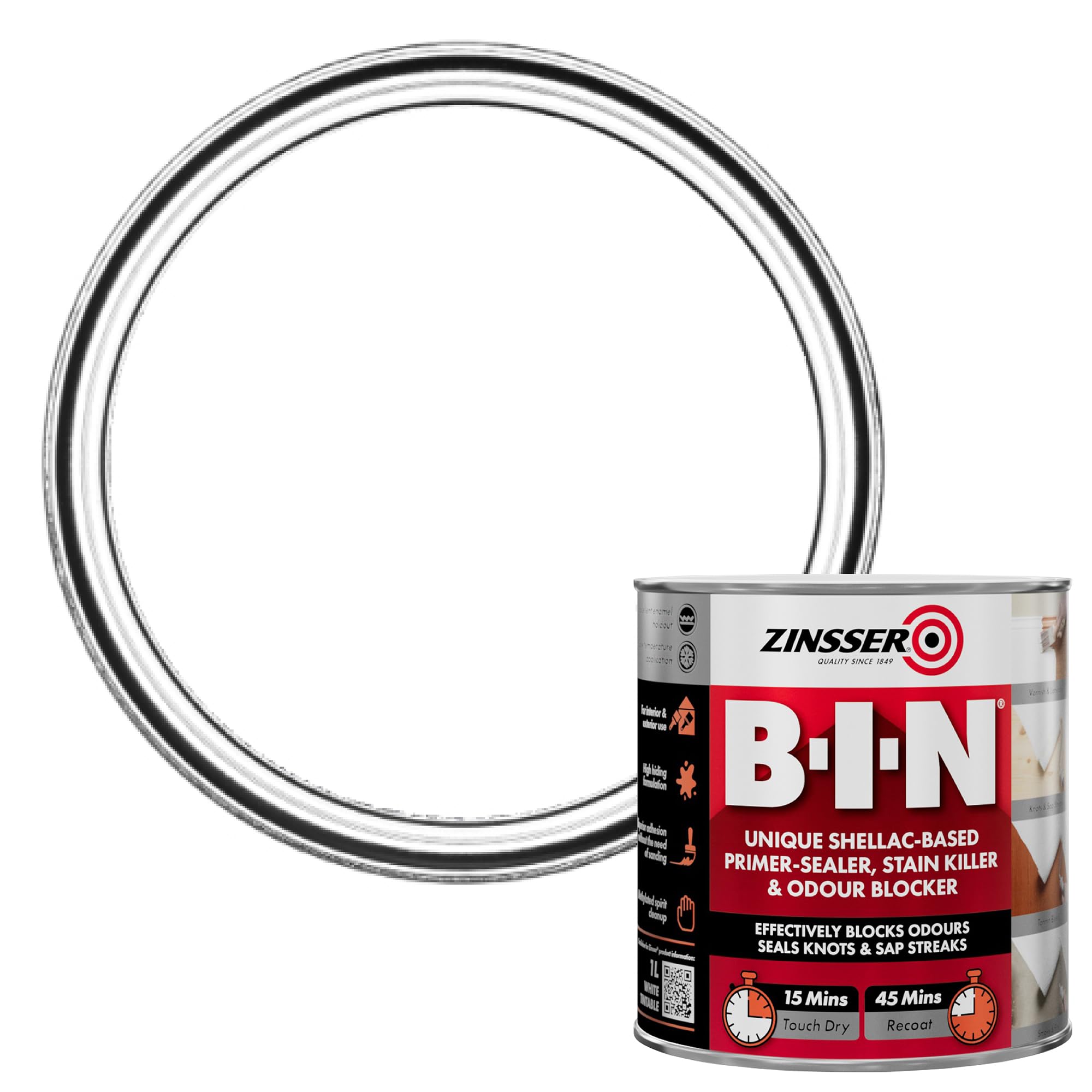 Zinsser White Bin Primer 1L