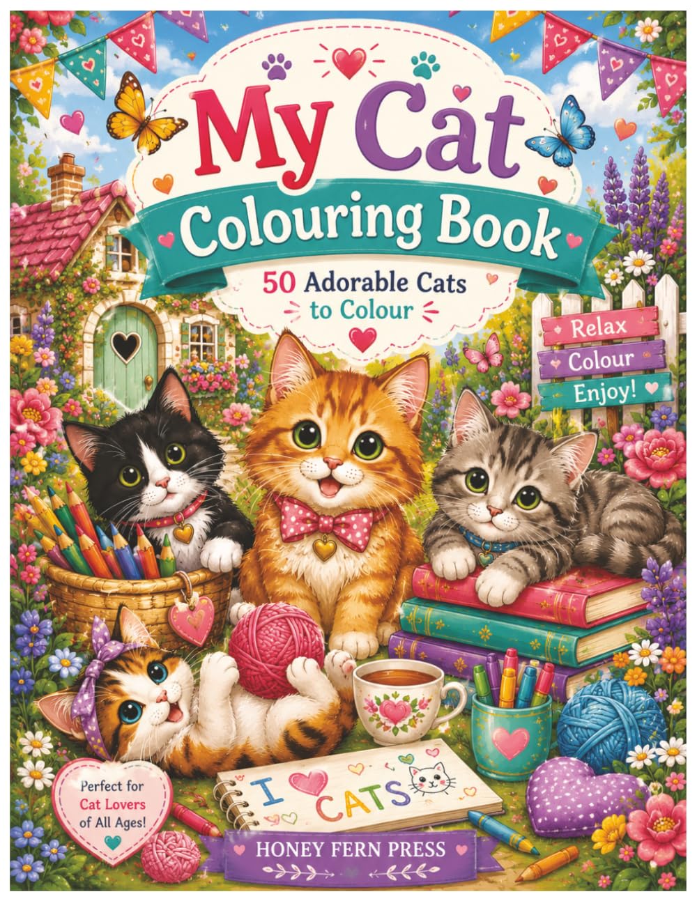 My Cat Colouring Book: 52 Adorable Cats to Colour and Enjoy