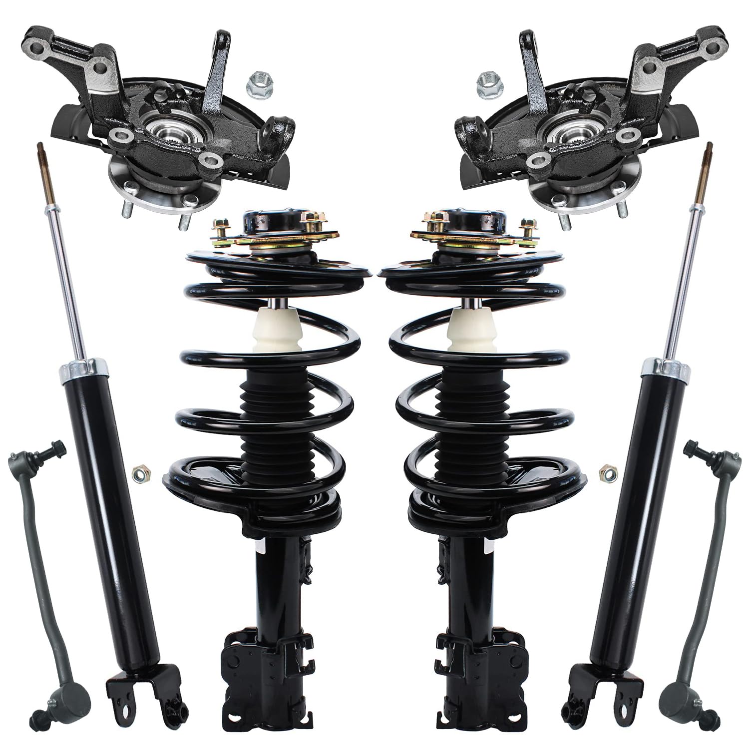 Detroit Axle - 2.5L Front Knuckles Struts Kit for 2002-2006 Nissan Altima