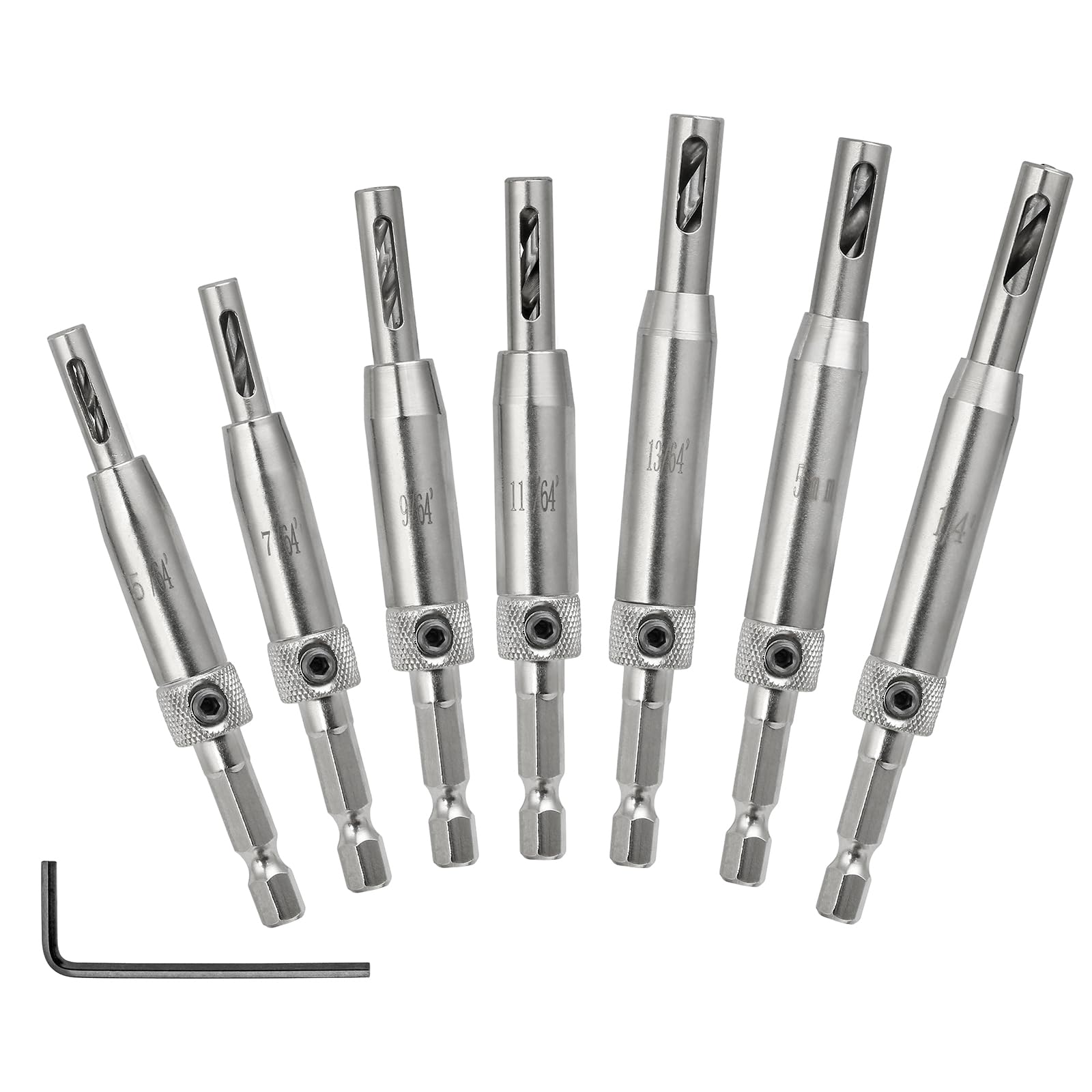 Self-Centering Drill Bits - 7-Piece Set -1