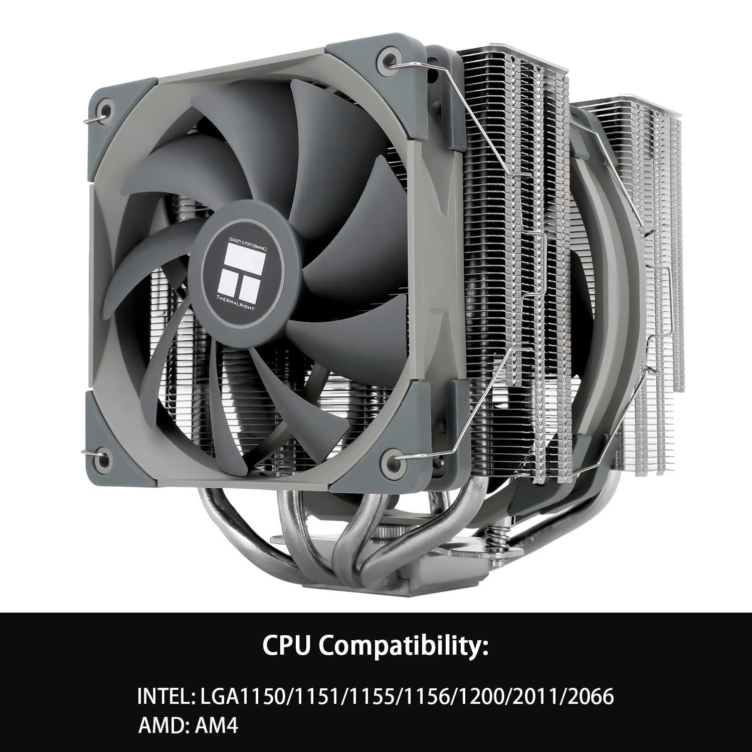 Thermalright Assassin Spirit 120 V2 CPU-Kühler 4 Heatpipes mit AGHP-Technologie, 120mm PWM