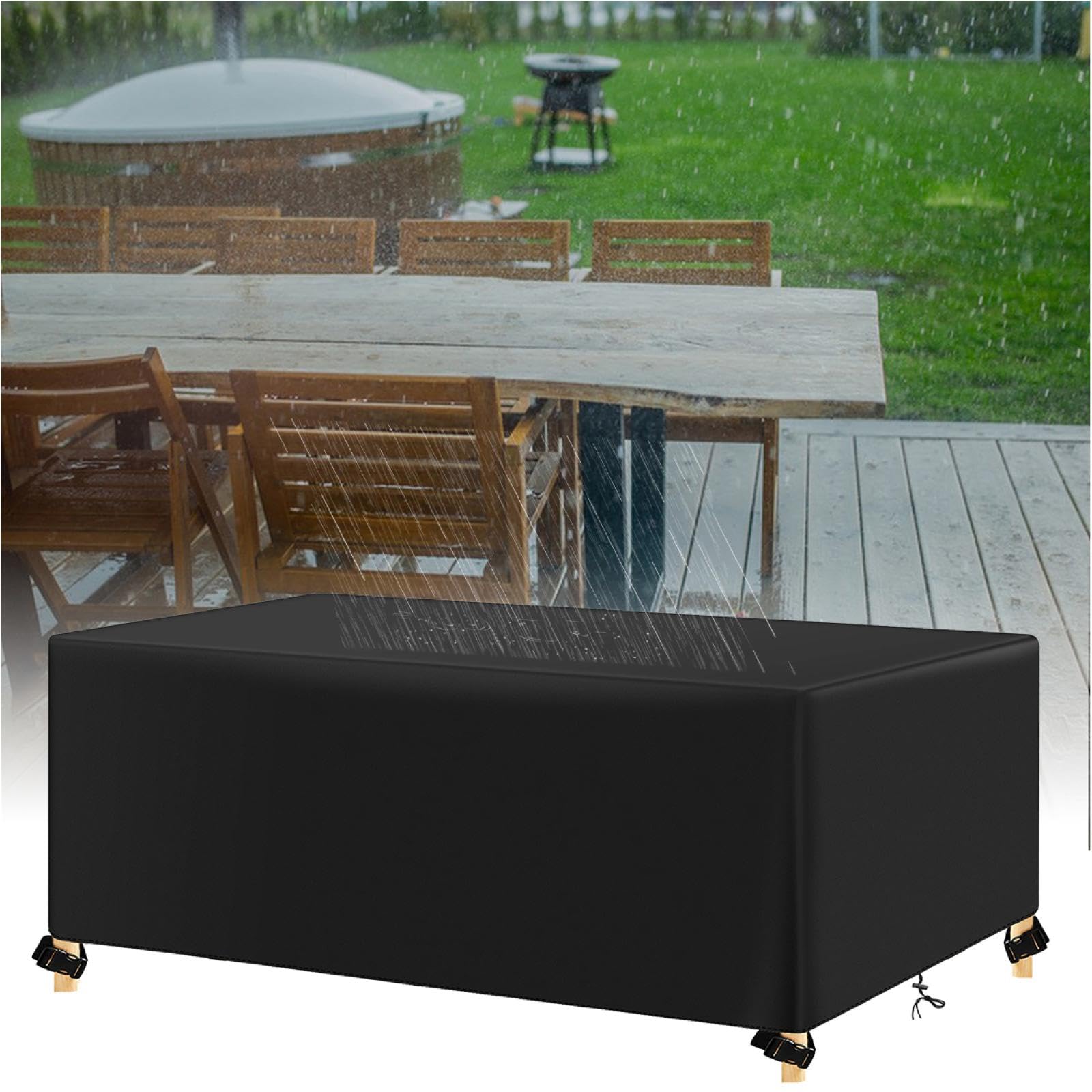 KDXAOBEI Housse Salon De Jardin Exterieur 110x90x100cm Housse Table De
