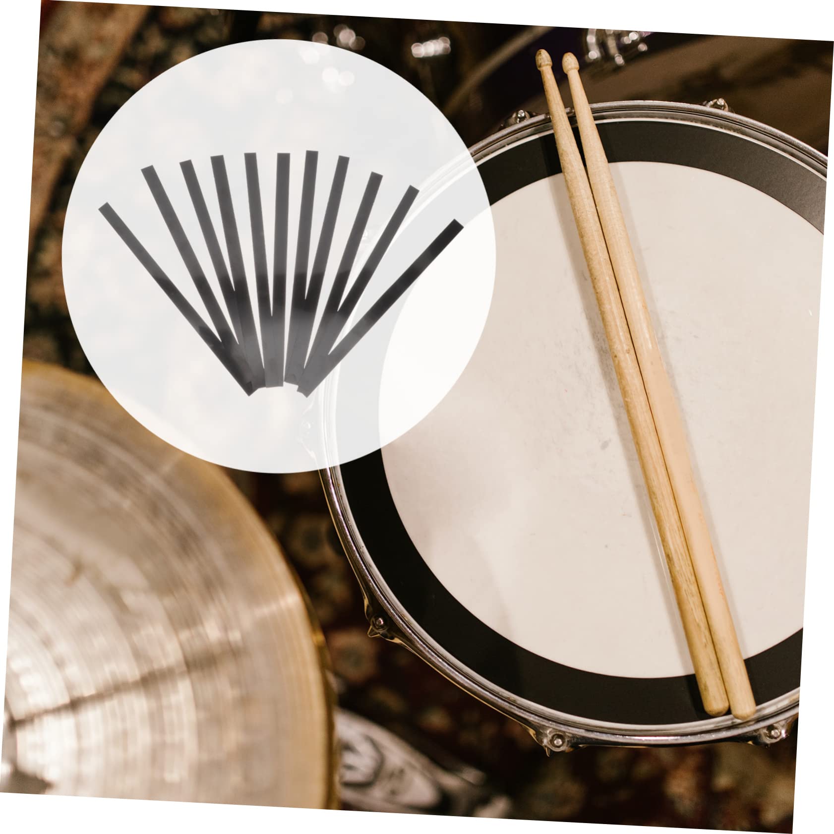 Holibanna 20Pcs Snare Drum Wire Straps Durable Wire Fixing Straps Easy Installation Drumming Accessories for Enhanced Snare Response and Projection