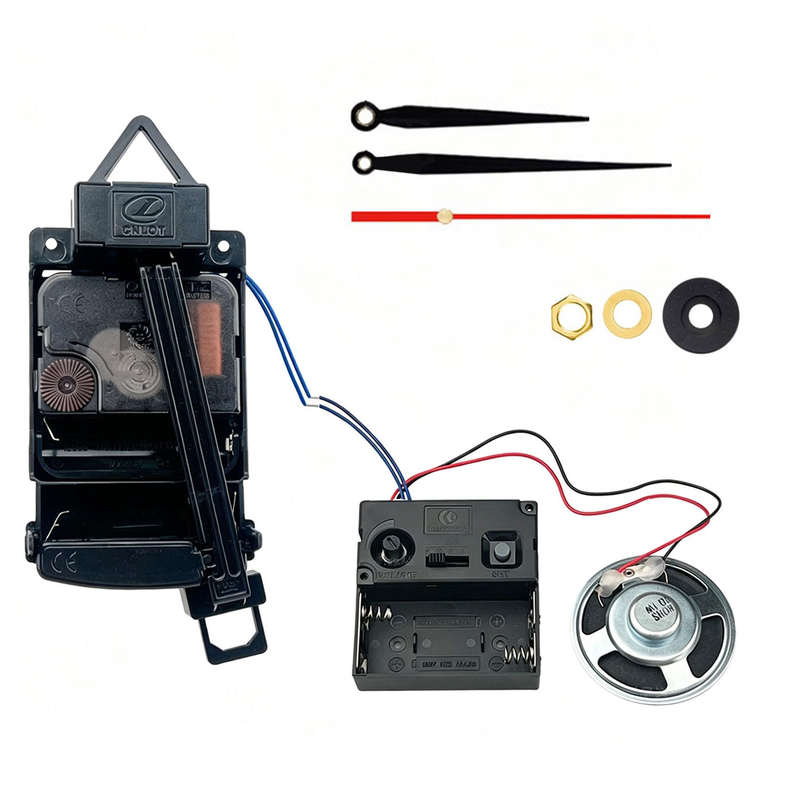 TFAOYS Quartzs Pendulum Clock Movement Mechanism with Hands Music Chimes Box Set for Wall Clock Repair Parts Replacement Accessories Wall Repair Parts Set