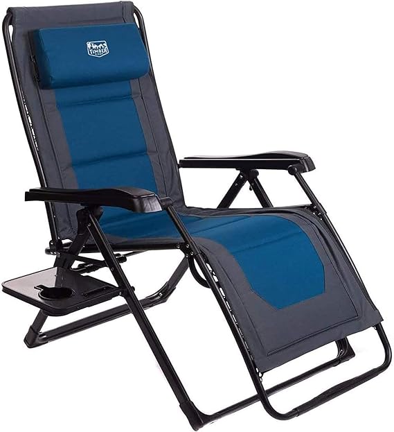 Timber Ridge Zero Gravity Chair Oversized Recliner Folding Patio Lounge