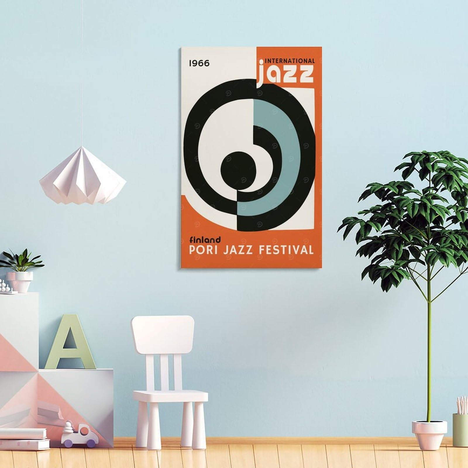 sinyumoney Pori Jazz Music Festival Poster Su Tela, Stampe Artistiche Da Parete, Opere D'arte Moderne Per Soggiorno, Camera Da Letto, Ufficio, Decorazioni Murali 16x24inch(40x60cm)