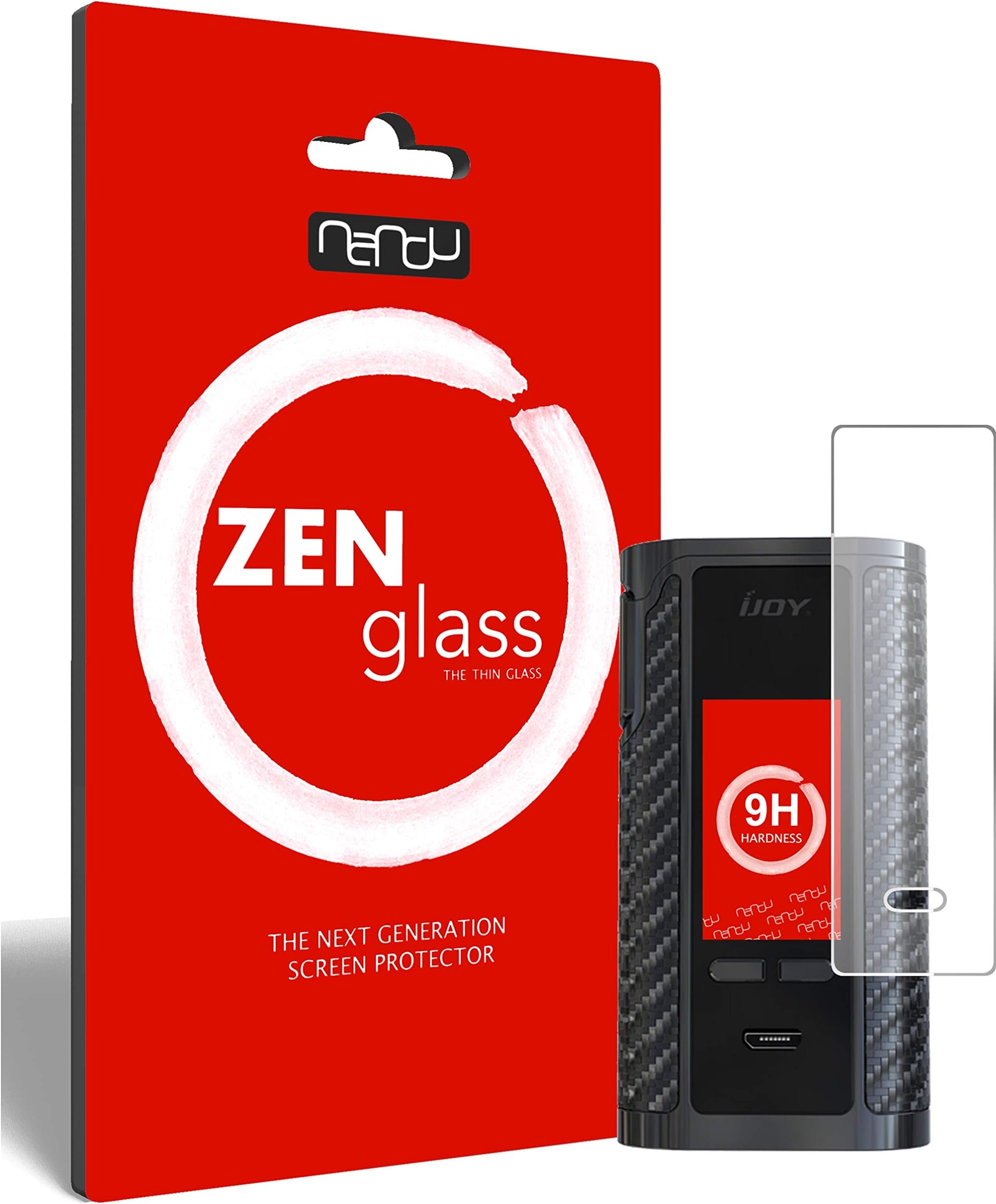 ZenGlassnandu I Flexible Glass Film compatible with iJoy Captain PD270 I Screen Protector 9H