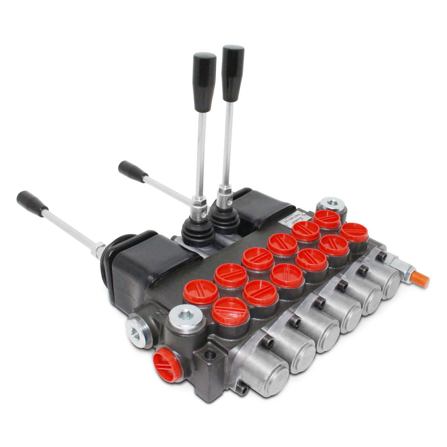 Monoblock Hydraulic Directional Control Valve w/ 2 Joysticks, 6 Spool