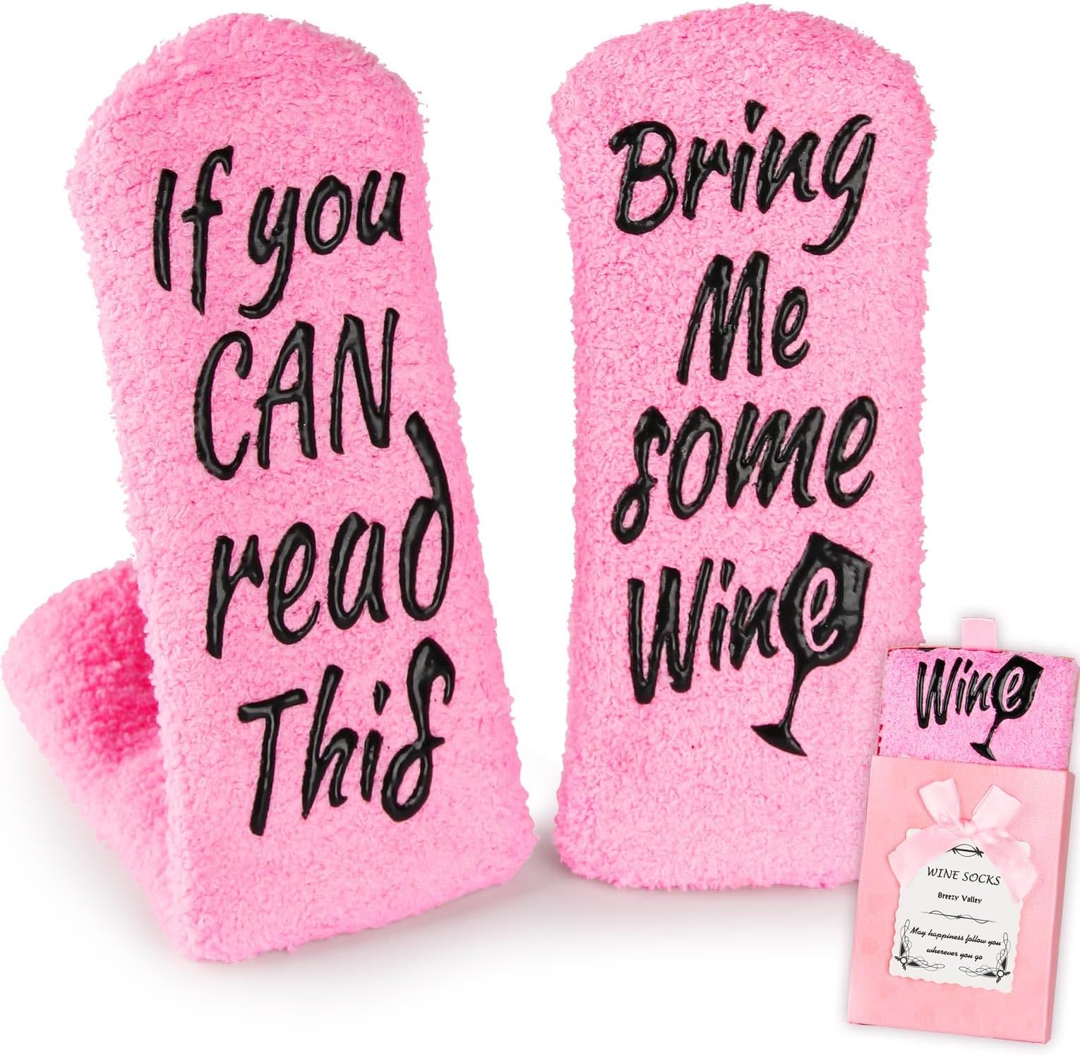 Wine Socks for Women - Novelty Gift for Mom, Grandma, Female Friends - Valentines, Retirement, Birthday