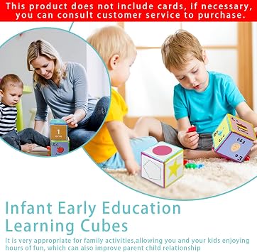 Pocket Dices - Soft Fabric Dices with Clear Pocket for Classroom and Learning