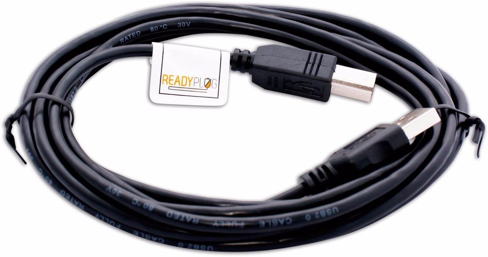 10ft ReadyPlug USB Cable for HP Officejet 6000 Color Inkjet Printer (CB051A#B1H)