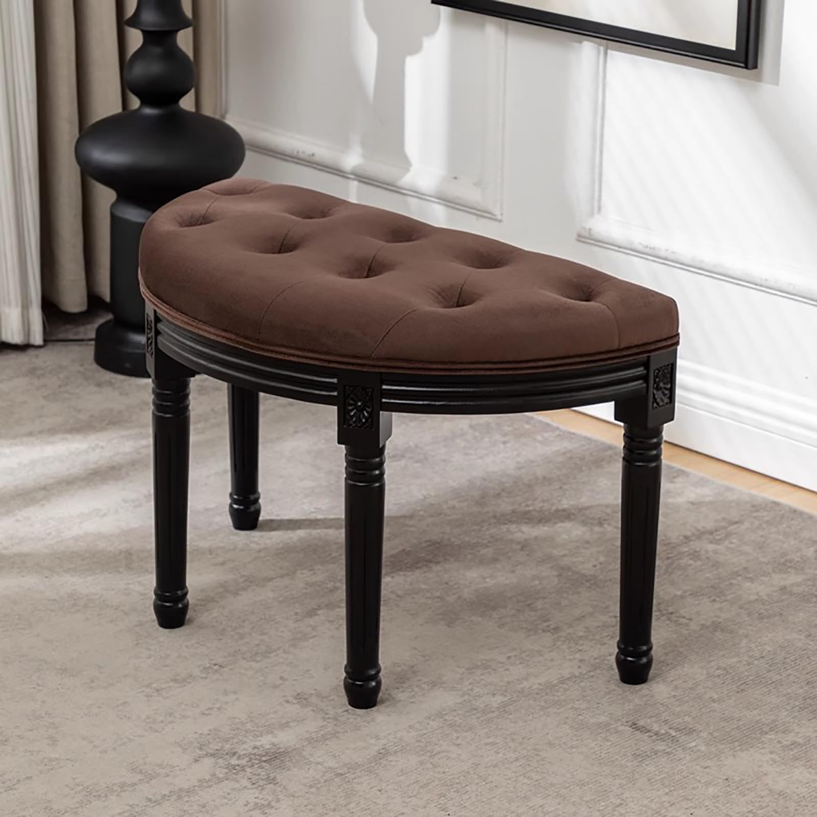 Banco de zapatos de madera maciza ideal para decorar tu entrada y relajarte al llegar a casa