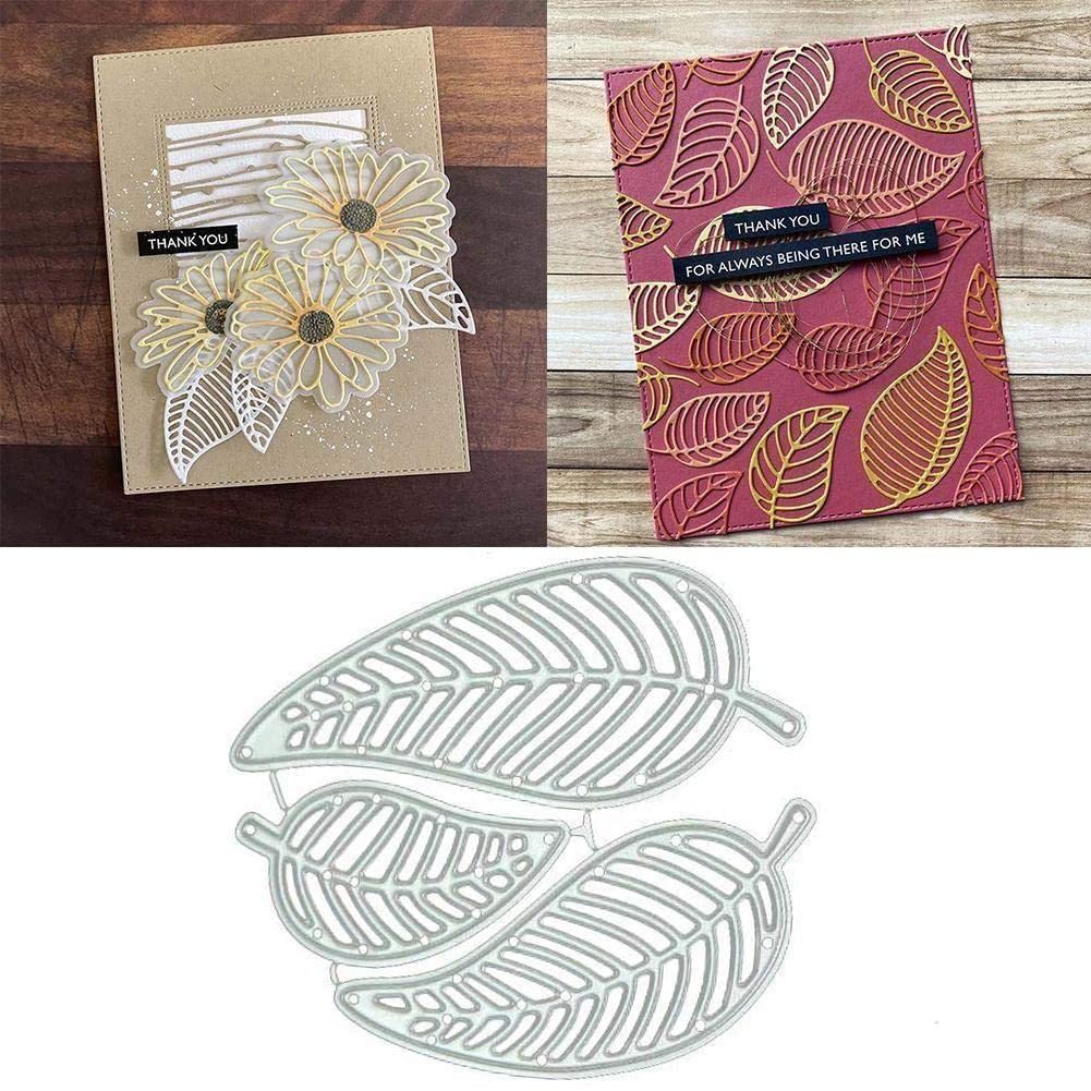 Aoniss Hollow Leaves Leaf Metal Cutting Dies Scrapbooking Paper Cutting for Card CutterDie Cut Maki Stencils Templates