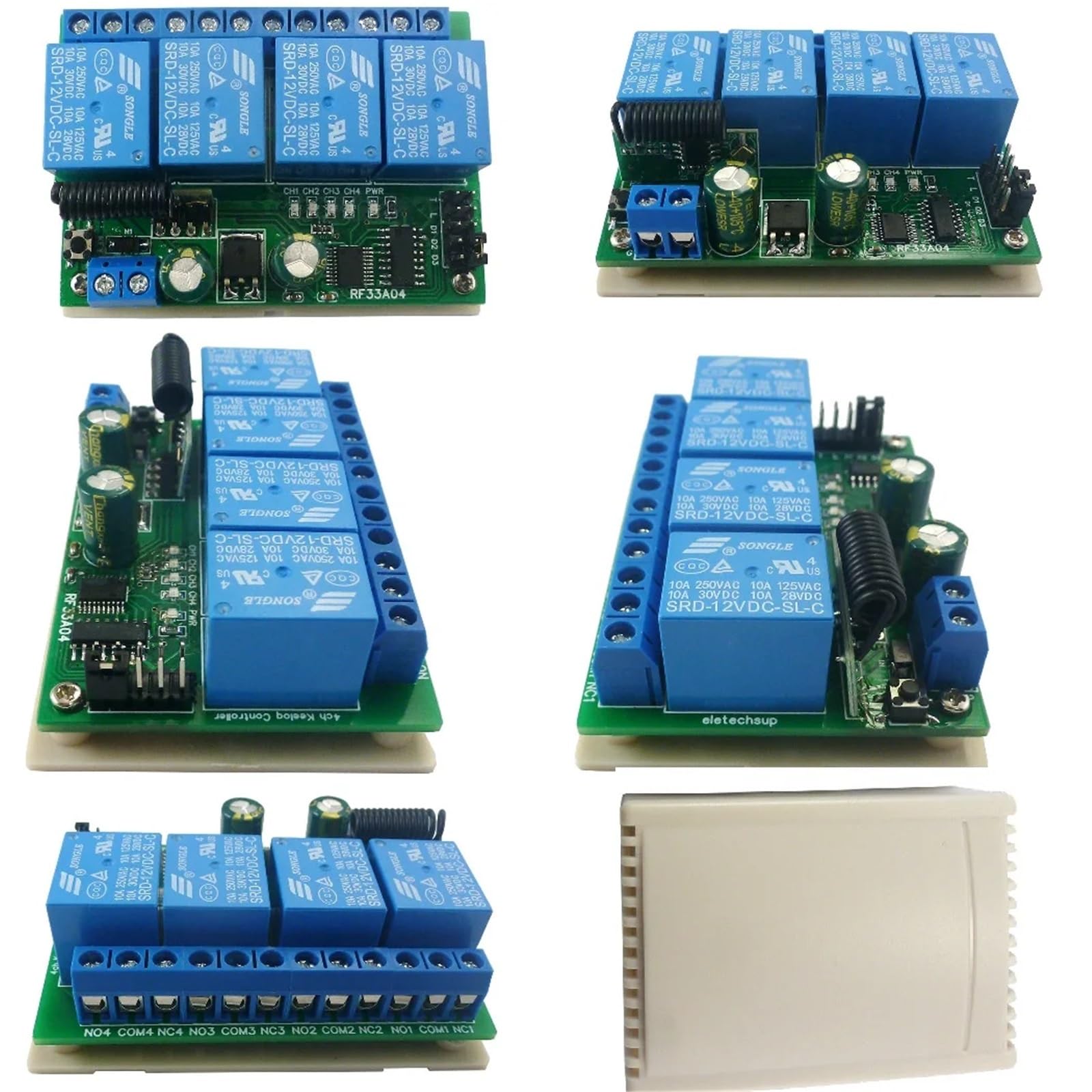1 télécommande HCS301 433 Mt 4 CH (récepteur uniquement)