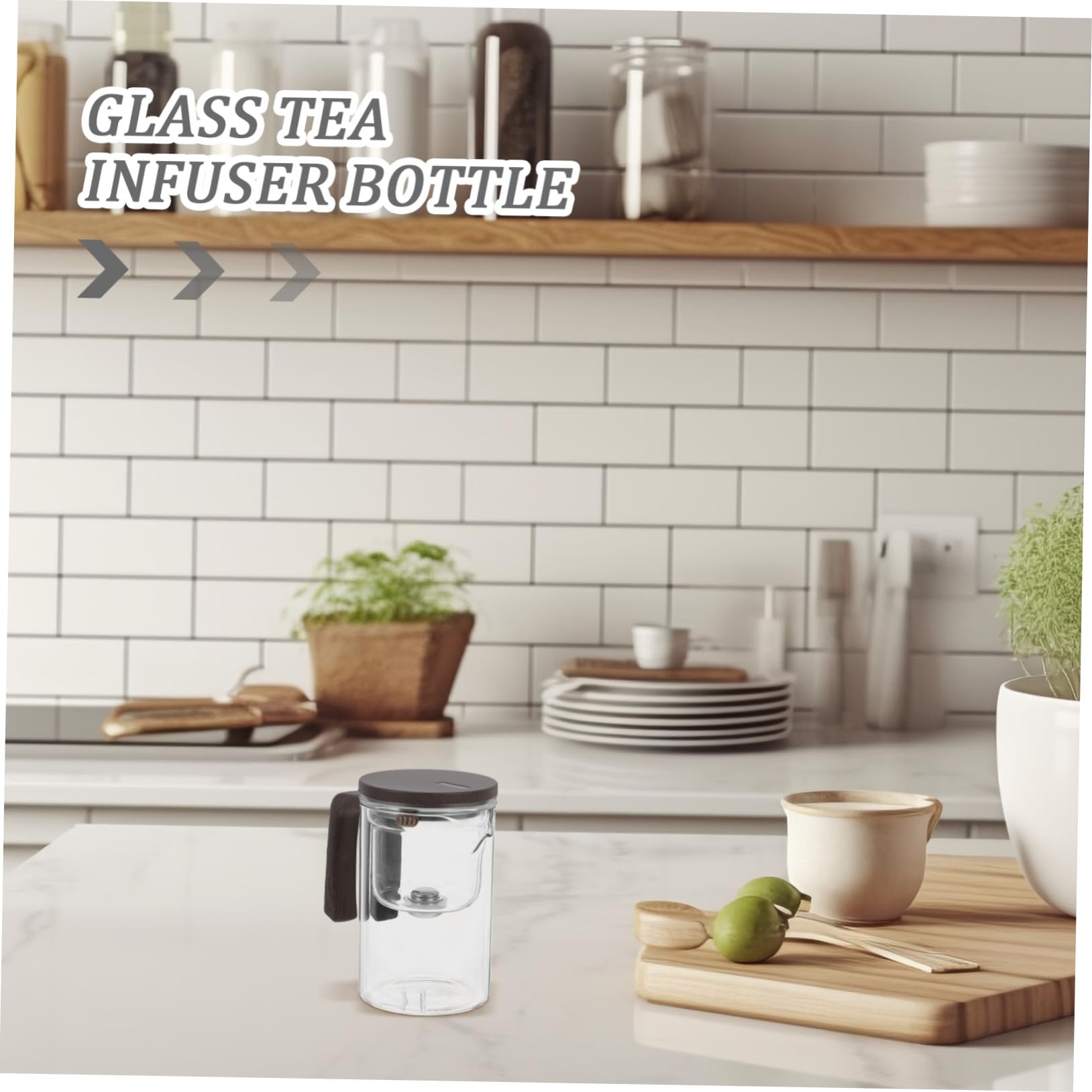 TOYANDONA Tetera De Vidrio Con Infusor Extraíble De Colador De Té Para Sueltas Para Infusiones De Té Casa