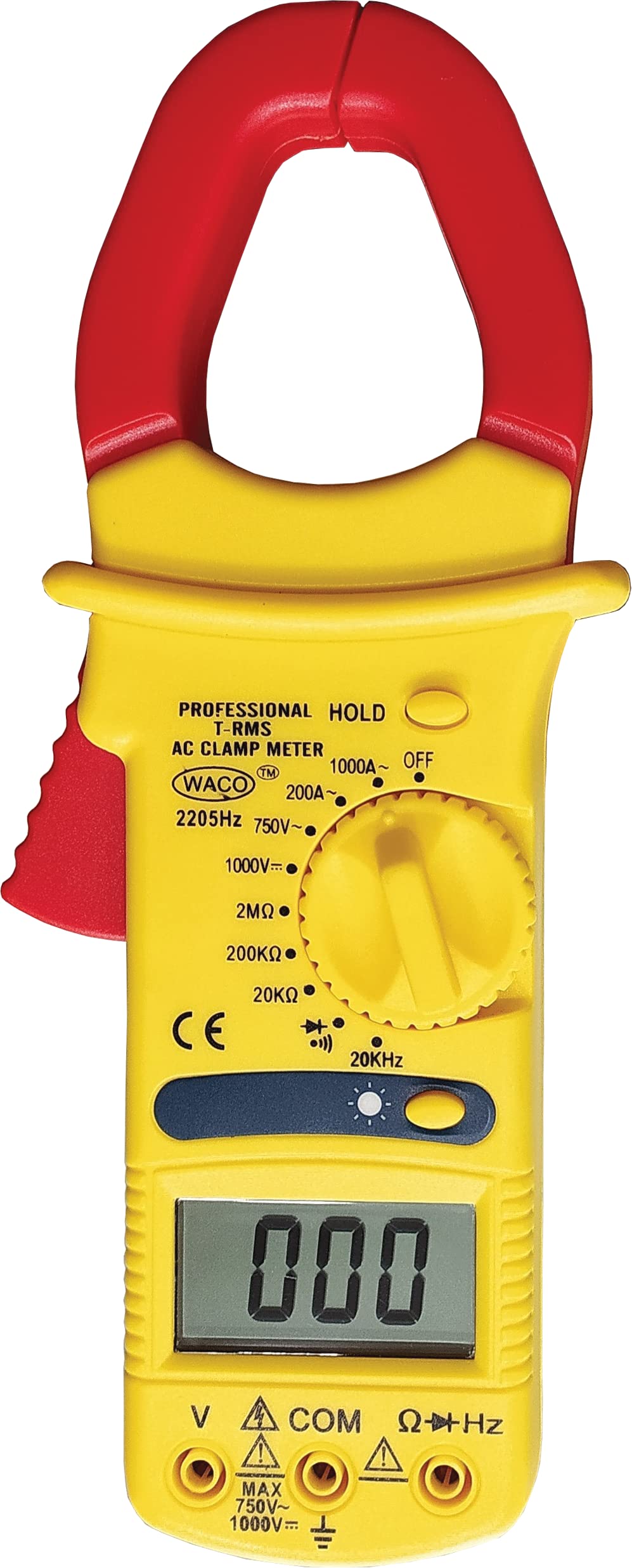 WACO® 2205HZ DIGITAL CLAMP METER TRUE-RMS 1000A AC, 1000V DC/750V AC-image-41