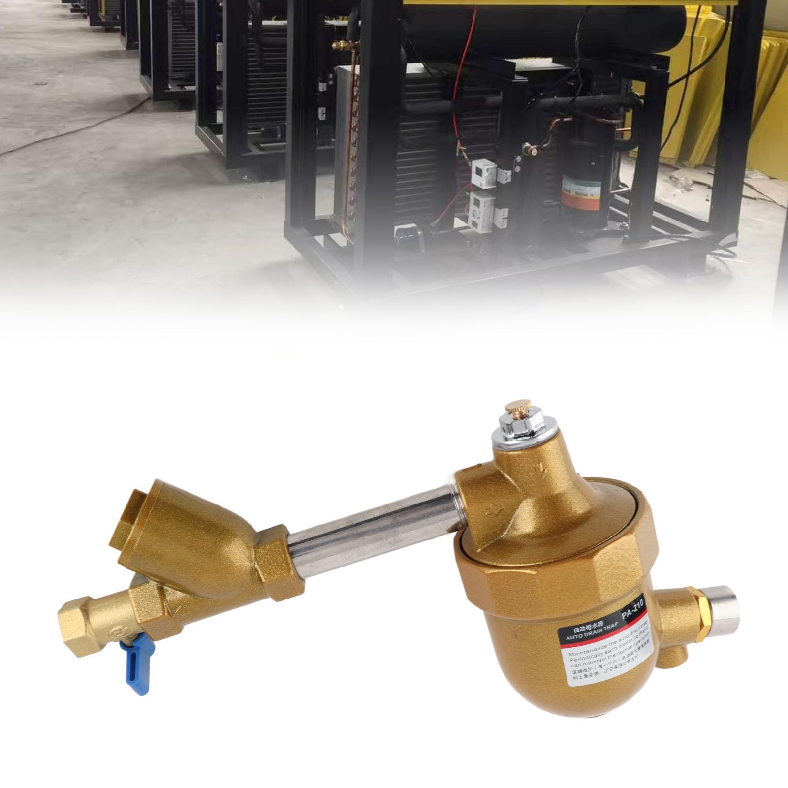 Valvola di drenaggio automatica del serbatoio di stoccaggio del gas Valvola di drenaggio del compressore d'aria robusta, stabile e senza perdite