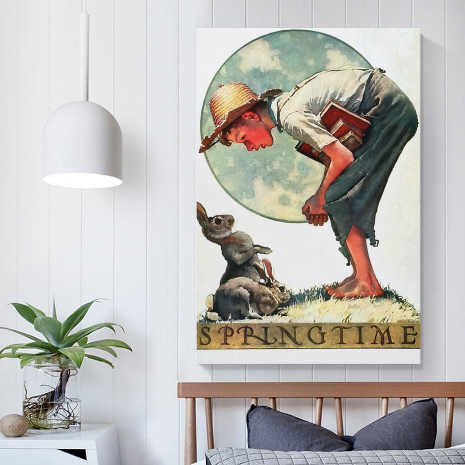 Amazon.co.jp: ノーマン・ロックウェルの作品「ウサギの男の子」の