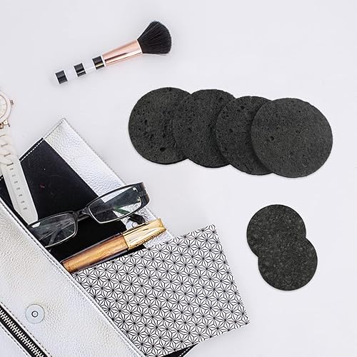 Miniatura 4 de Esponjas faciales comprimidas de celulosa natural, esponja facial de forma redonda, para limpieza facial, exfoliación y eliminación de maquillaje,