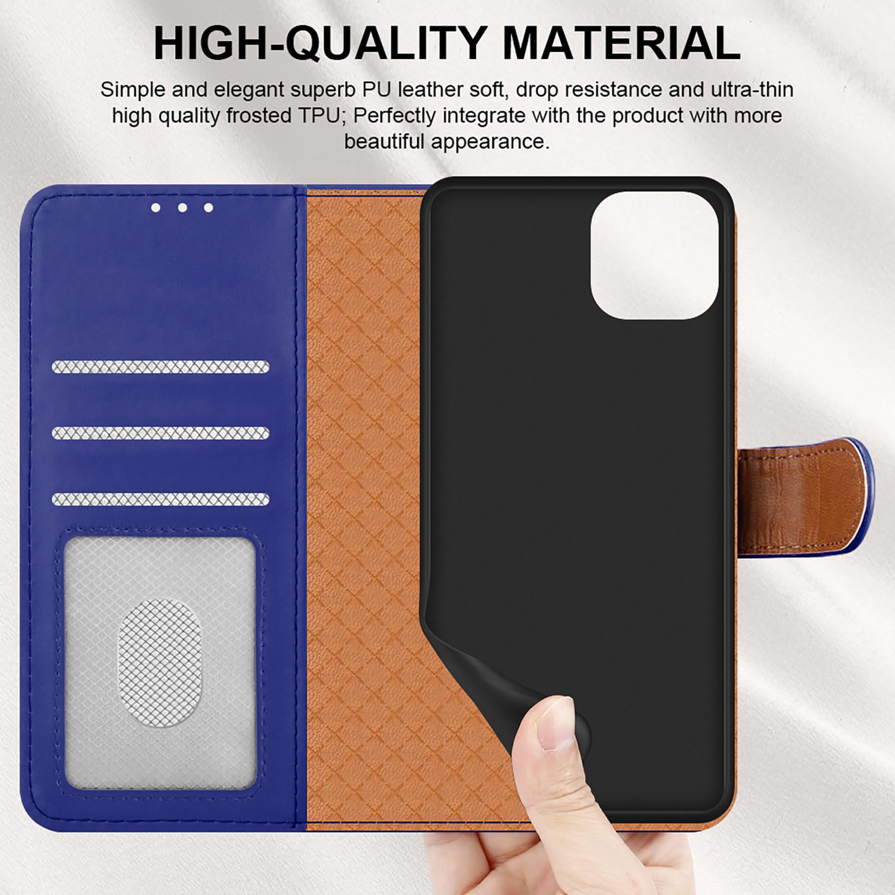 ICatchy Custodia A Portafoglio In Pelle Per IPhone SE 2020 – Cover Libro Con Supporto E Slot Carte – Colori Vari