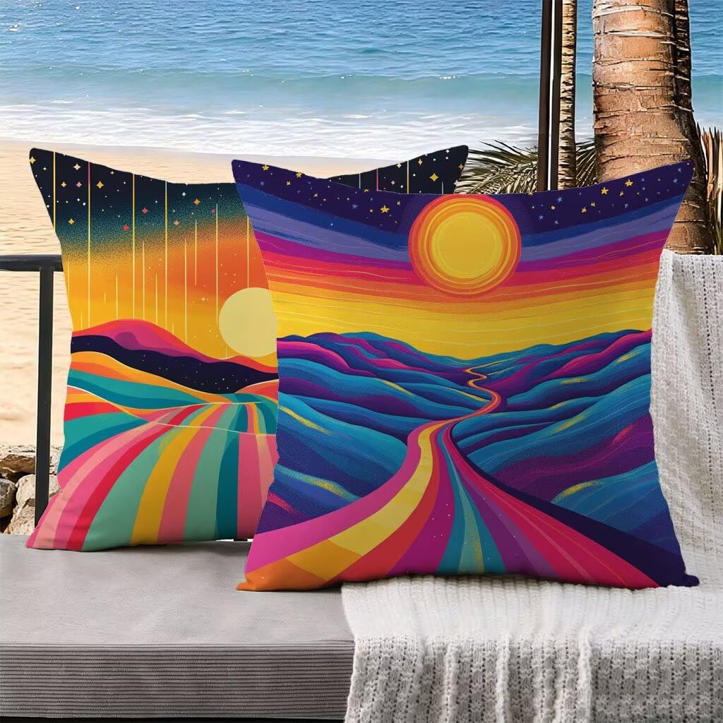 Housse de coussin 70x70 velours lot de 2 abstrait